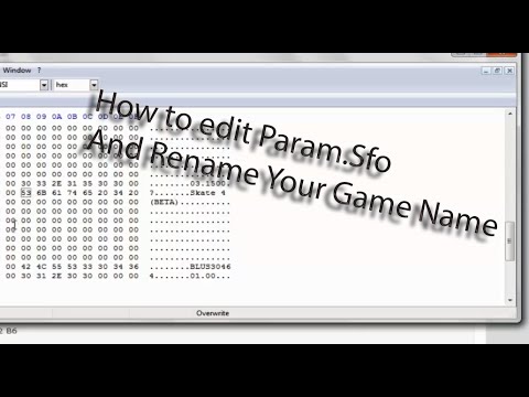 how to patch param.sfo