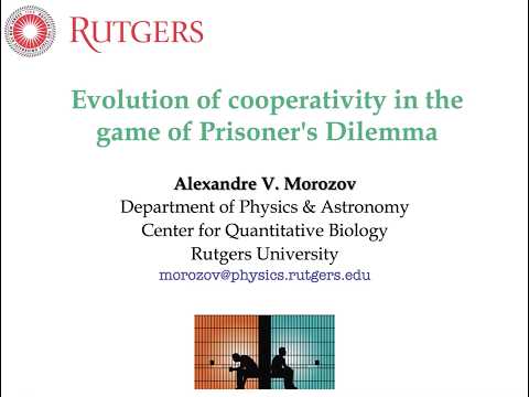 "Evolution of cooperativity in the game of Prisoner's Dilemma" by Alexandre V. Morozov