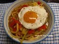 月見カレーうどん　carry noodles