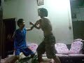 Limbahau Wrestling Academy wheelbarrow bodyscissors 03 attempt WWE TNA