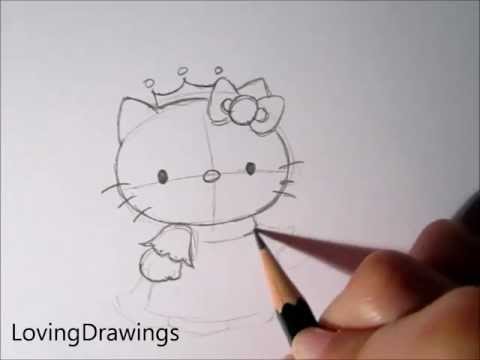 how to draw hello kitty