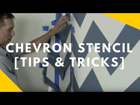 how to paint zig zags on a wall