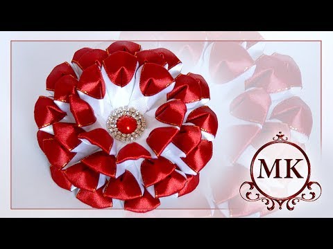 Воздушные цветы из лент мастер классы Воздушные цветы из лент мастер классы