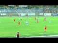 OKS 1945 Olsztyn - Widzew Łódź. Piotr Grzelczak strzela jedyną bramkę w meczu