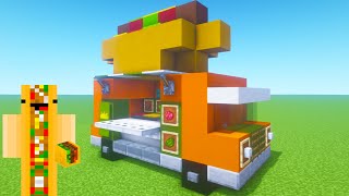 Minecraft Tutorial: How To Make A Taco Food Truck "2021 City Tutorial"