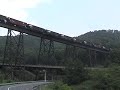 NS coal over VGN viaduct at Oakvale, WV