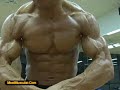 Natural bodybuilder Kent Julius biceps, chest