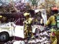 Trailer fire in Ukiah