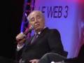 Shimon Peres addressing Le Web 3