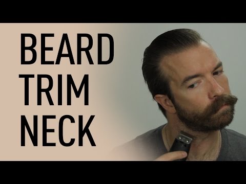 Shaved neck beard