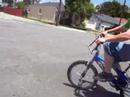 ME RIDING MY BIKE(MONGOOSE) W/ MY GASMASK ON, SON