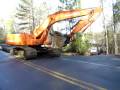 Unloading the Excavator