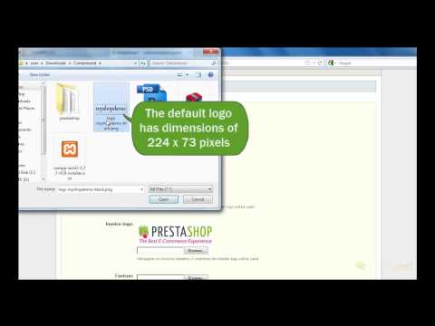 how to change logo in prestashop