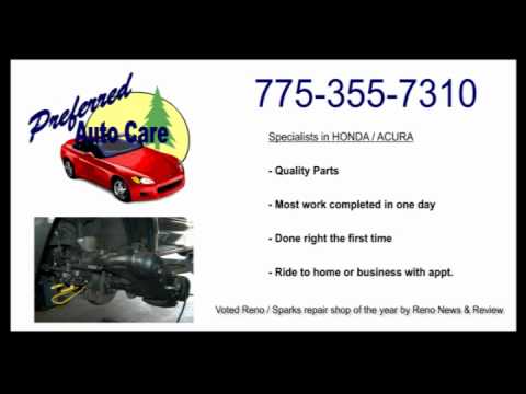 Honda Acura Repair Maintenance in Reno Sparks Preferred Auto Care.avi