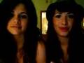 demi lovato and selena gomez with SPECIAL GUEST!!!