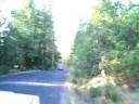 Driving fast on skinny curvy steep road