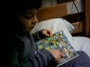 6-year-old reading Spongebob