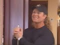tony little & lanny poffo (aka the genius from wwf) do an infomercial for tony's gazelle weight trainer.