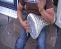 Hany Bedair from Cairo showing strokes on Tabla part 1