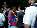靖国神社境内茶屋前での騒乱 1(2008年8月15日靖国神社)
