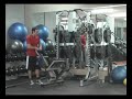 CLICK HERE for a FREE WORKOUT!! www.turbulencetraining.com Today I'm going to show you the evolution of pull-ups, going from a beginner style to the hardest kind you can do. If you are new to pull-ups and cant do any actual pull-ups, you want to start with an inverted row. You will be underneath a bar and rowing your chest up to the bar. It's a great way to start. You can do a beginner version of inverted rows by bending your knees. Hold onto the bar with an overhand grip. Keep your hips up and pull your chest up to the bar. Squeeze your shoulder blades at the top. This will help strengthen the muscles between your shoulder blades, the back of your shoulders and your lats. Once you are a little stronger, you can straighten your legs out, switch to an underhand grip. This will work your biceps more. For underhand inverted rows, you will have more of a narrow grip and pull your chest to the bar. Next well switch back to an overhand grip and back to a wider grip. This is back to working the muscles at the back of the shoulder blades and between the shoulder blades. You can put your feet up on a stability ball to give you more of a challenge. Those are all inverted row variations to get you started. Next are assisted pull-ups and chin-ups. You need to take the bar of your squat rack and set it up about head height. You will be doing the pull-up and chin-up movement, but you will still be standing on the floor. This is for beginners as well. Simply work as much as possible <b>...</b>