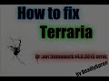 How to fix terraria or framework error