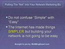 Putting The 'Net' Into Your Network Marketing Business (Tags:blog,howto)