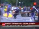 Rugbistas del B�o B�o enfrentaron a encapuchados
