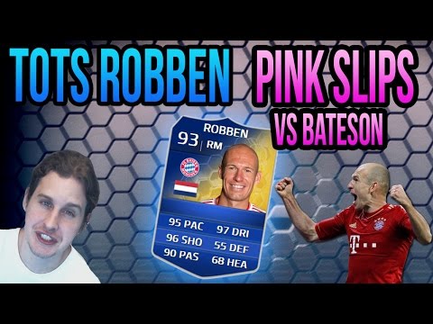 TOTS ROBBEN PINK SLIPS VS BATESON! FIFA 14 ULTIMATE TEAM