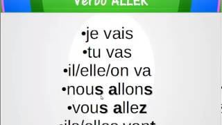 Conjugação do verbo ALLER (irregular do 1° grupo) 