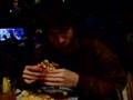 I eat a big burger at Rainforest Cafe in Minnisota.