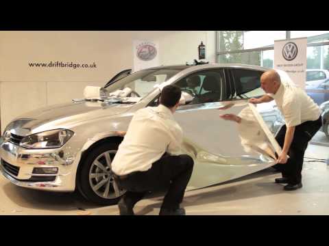 volkswagen - New Mk7 VW Golf transformed by Creative FX and Driftbridge Volkswagen with a chrome car wrap. Celebrating the latest evolution of a modern classic. http://ww...
