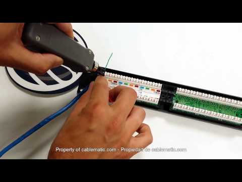 how to connect rj45 to patch panel