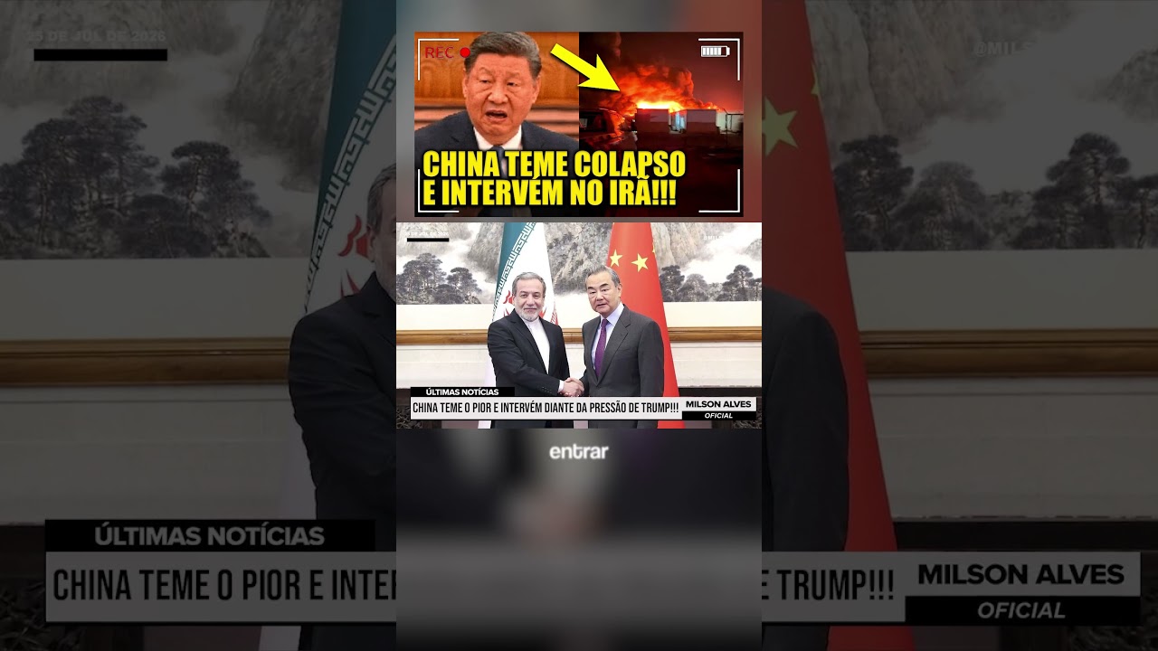 China TEME O PIOR e intervém diante da PRESSÃO DE TRUMP!!!