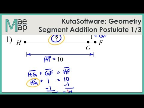 Segment Addition Postulate Part 1 – Easy Peasy All-in-One High School