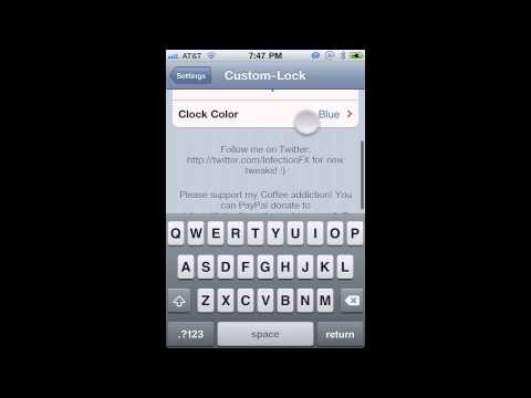 0 Custom Lock: personaliza la pantalla de bloqueo (Cydia)