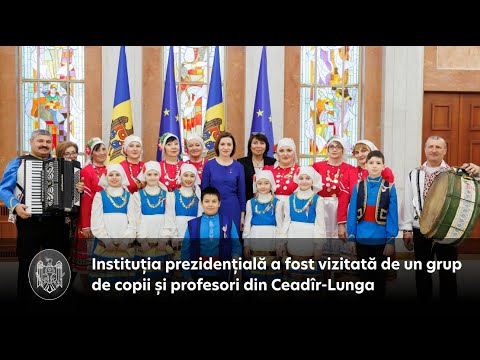 Pacea și prietenia au fost astăzi cântate la Președinție în limbile română și găgăuză