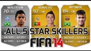 FIFA 14 | ALL 5* SKILLERS