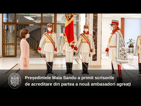 Nouă ambasadori agreați în Republica Moldova și-au prezentat scrisorile de acreditare