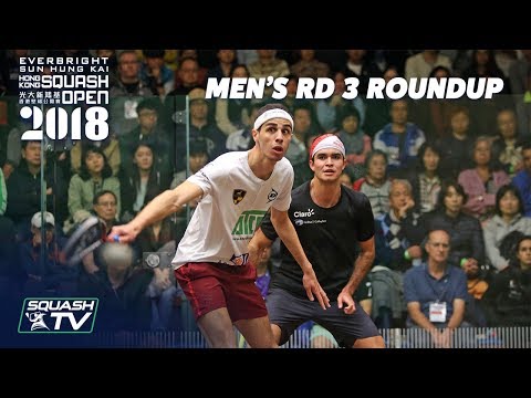 Squash: Men's Round 3 Roundup - Hong Kong Open 2018