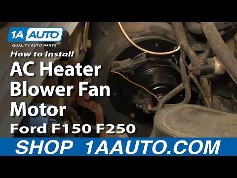 How To Install Replace AC Heater Blower Fan Motor Ford F150 F250 F350 80-96 1AAuto.com