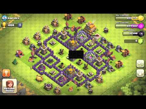 Clash of Clans- Tips and Tricks- Maxing out Town Hall Level 7- Battle Throne