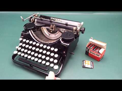 how to locate serial number on underwood typewriter
