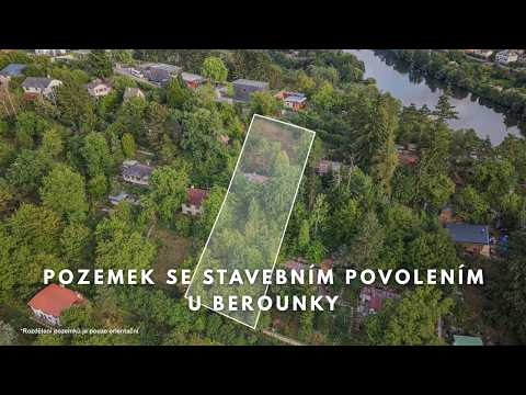 Video Pozemek s platným stavebním povolením u Berounky