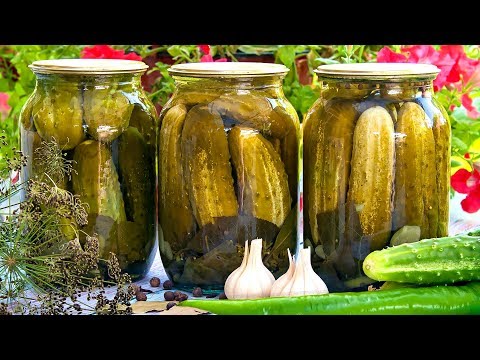 🥒МАРИНОВАННЫЕ ОГУРЦЫ НА ЗИМУ по семейному рецепту "Хрустящие"!