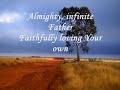 Wonderful merciful saviour with lyrics