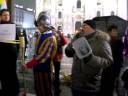Discorso pronunciato dal Presidente nazionale Arcigay, Aurelio Mancuso, in occasione del sit-in organizzato in piazza duomo a Milano il 10 Dicembre 2008, contro le posizioni persecutorie nei confronti degli omosessuali tenute dal Vaticano.