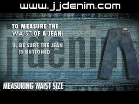 how to determine jean size