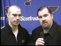 PreGame Shots with Barret Jackman