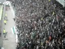 Fankurve Wolfsburg beim Einklatschen Fankurve Wolfsburg beim Einklatschen